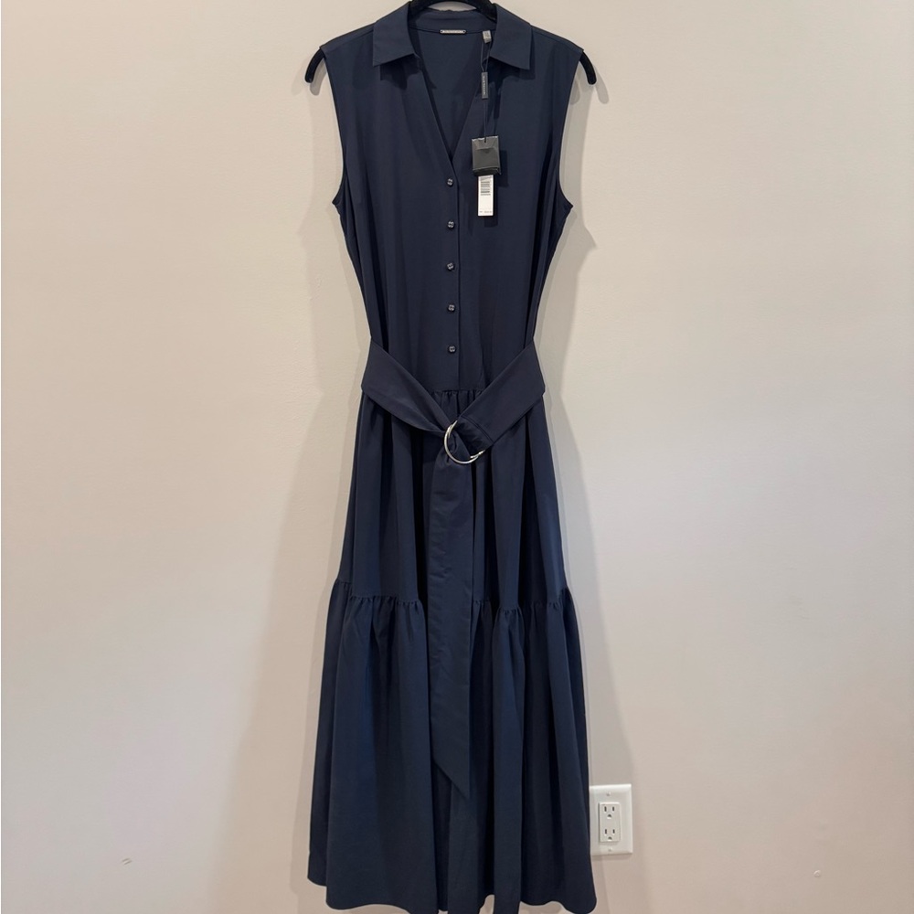 NWT Elie Tahari Navy Maxi Dress